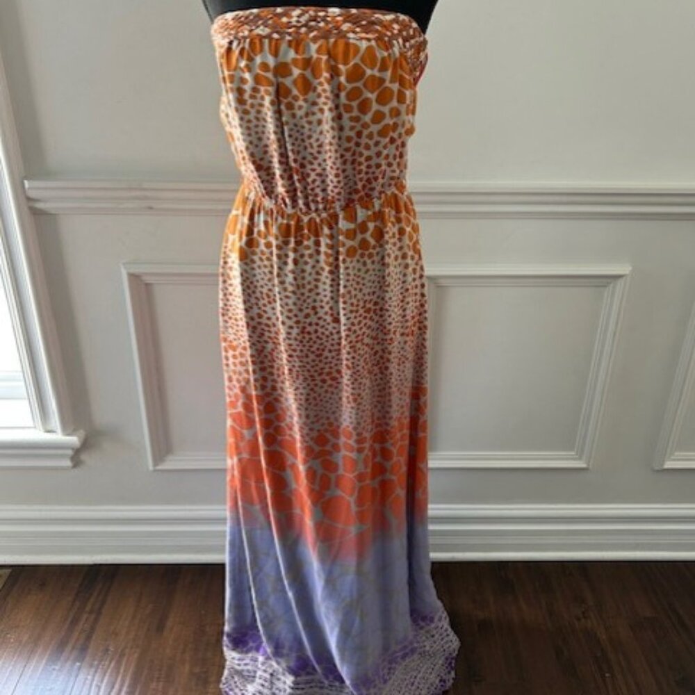 Charlie Jade Silk Strapless Dress